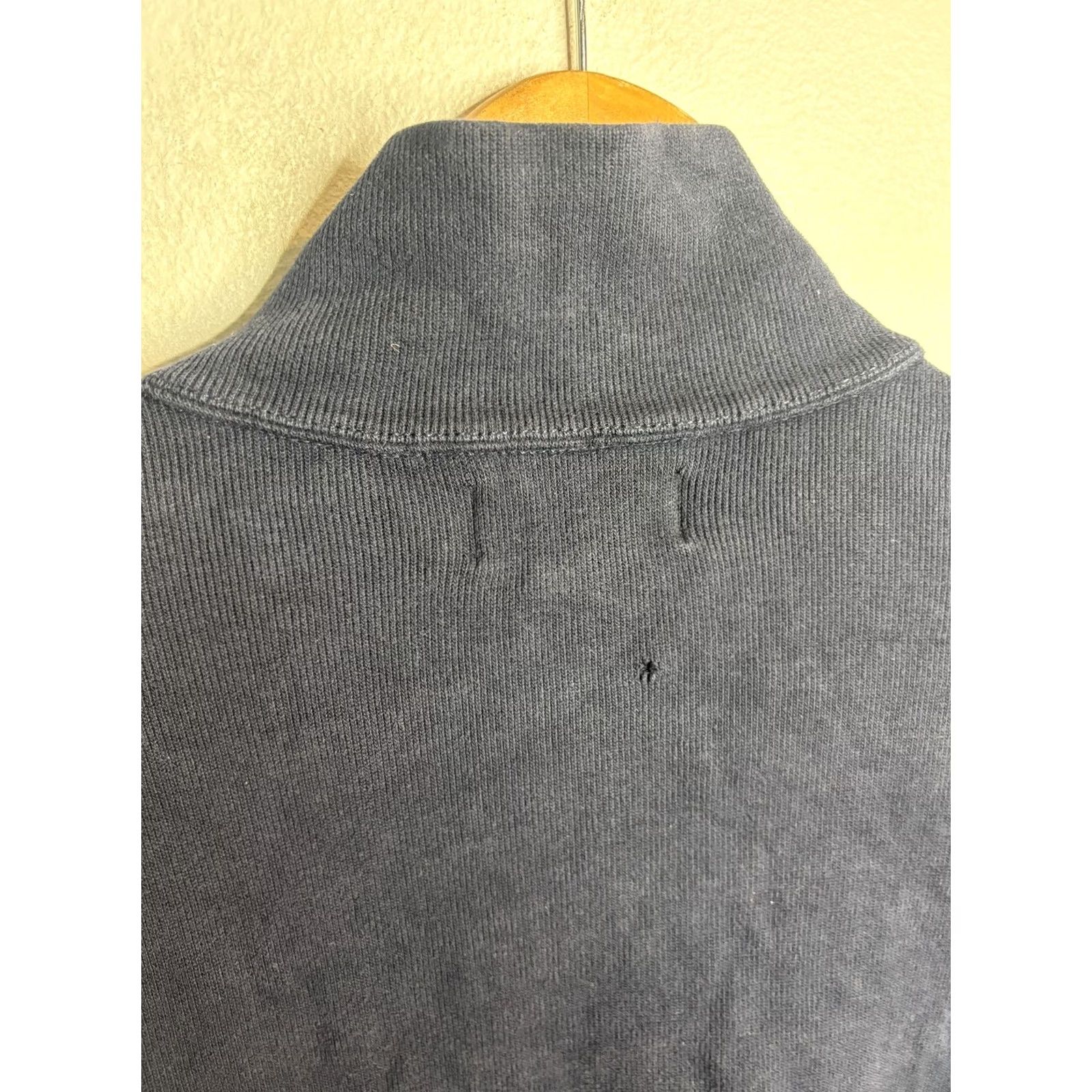 Polo Ralph Lauren Polo Ralph Lauren Sweatshirt Mens XL Navy Blue Full Zip Mock Neck Pony Logo Size US XL / EU 56 / 4 - 6 Thumbnail