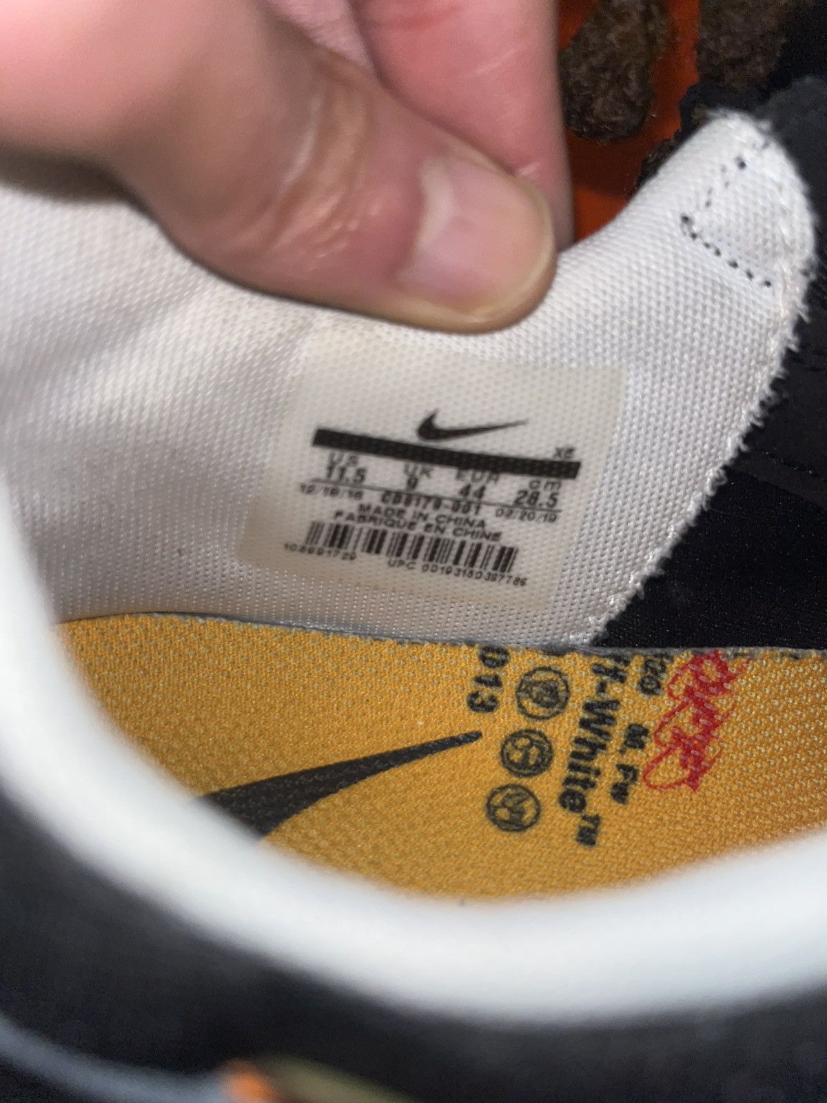 Nike × Off-White Nike x Off-White Zoom Terra Kiger 5 Black Size US 10 / EU 43 - 6 Thumbnail