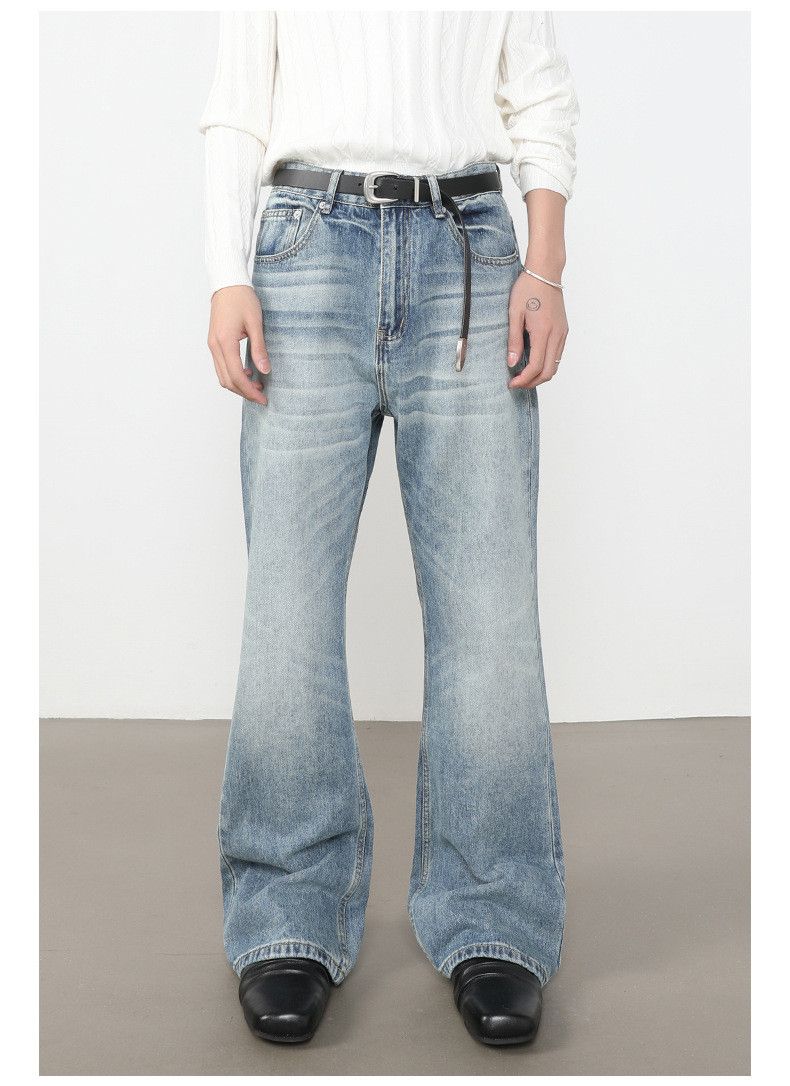 Japanese Brand American high street style men's flared loose washed jeans Size US 32 / EU 48 - 1 Thumbnail