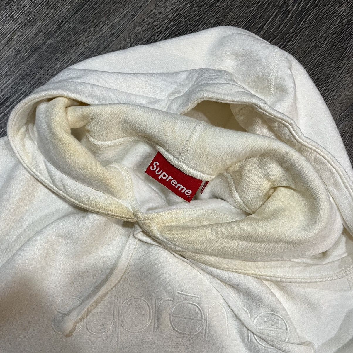 Supreme SUPREME SS17 New York Logo Hoodie White Size US L / EU 52-54 / 3 - 10 Thumbnail