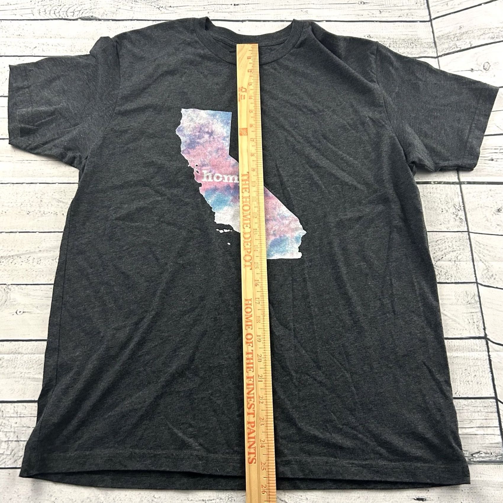 Vintage The Home T California Short Sleeve T Shirt Mens L Gray Dark Grand Night 100% Cotton? Size US L / EU 52-54 / 3 - 3 Thumbnail