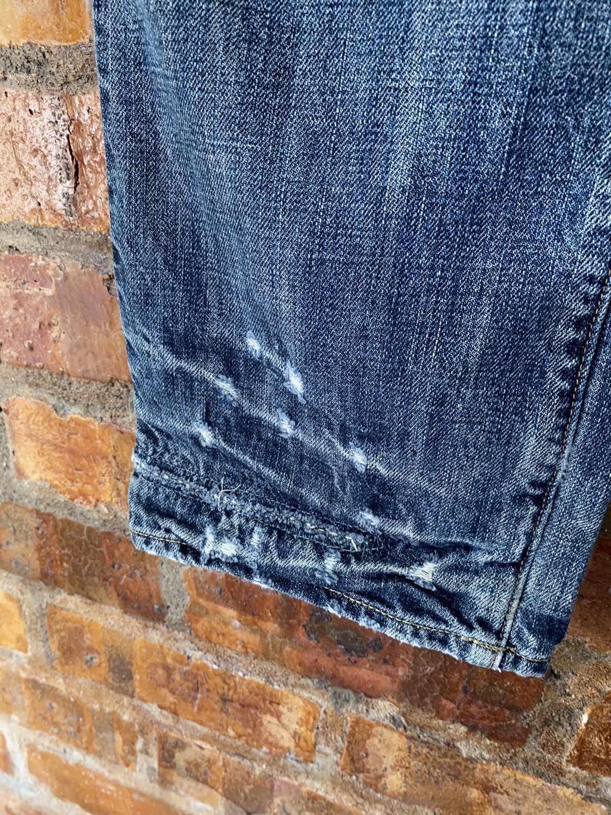 14th Addiction Vtg BARTACK Japan Distressed Ring Detailing pants Size US 30 / EU 46 - 12 Thumbnail