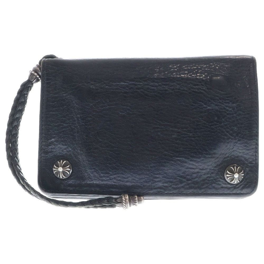 Chrome Hearts Chrome Hearts 2ZIP STRAP Leather Wallet | Grailed