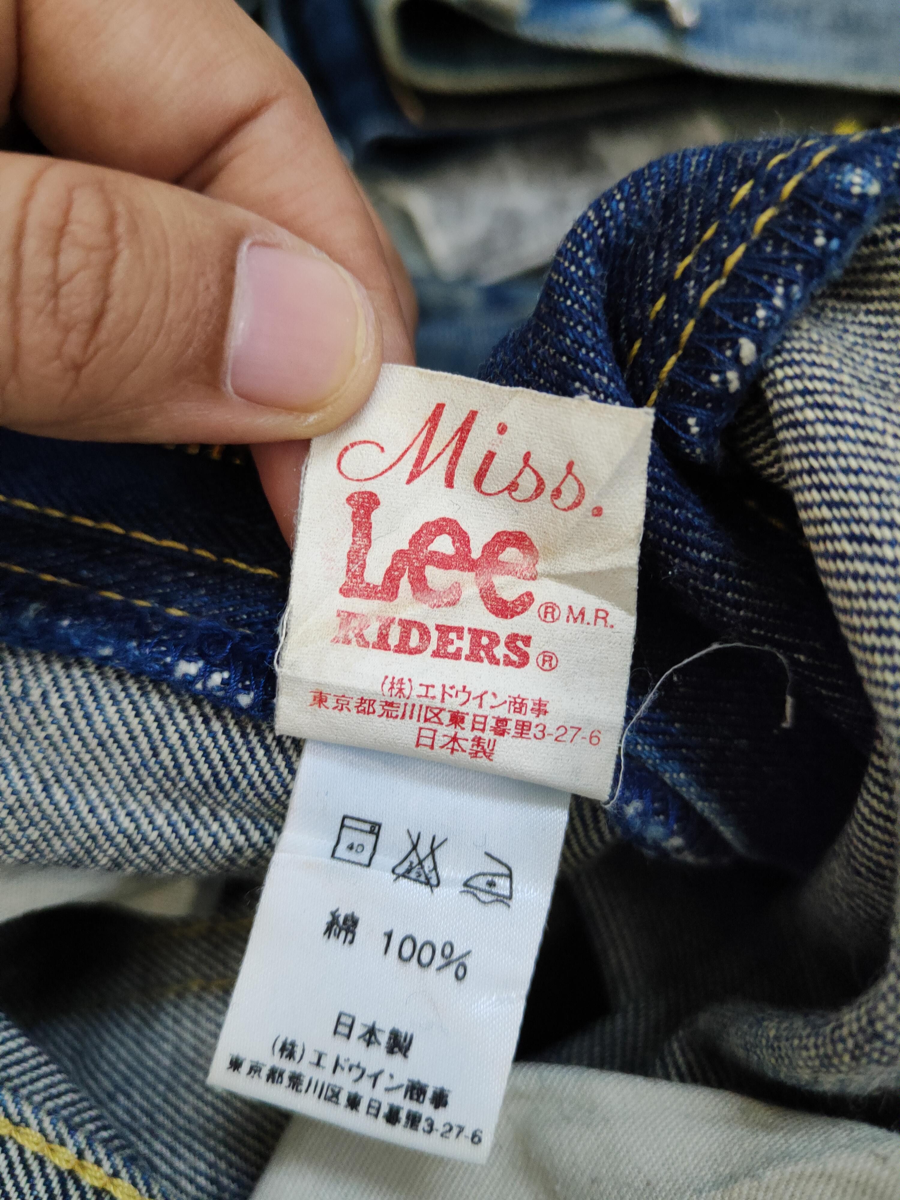 Lee × Vintage Miss Lee Dark Blue Distressed Ripped denim Jeans #W2069 Size 27" / US 4 / IT 40 - 16 Thumbnail