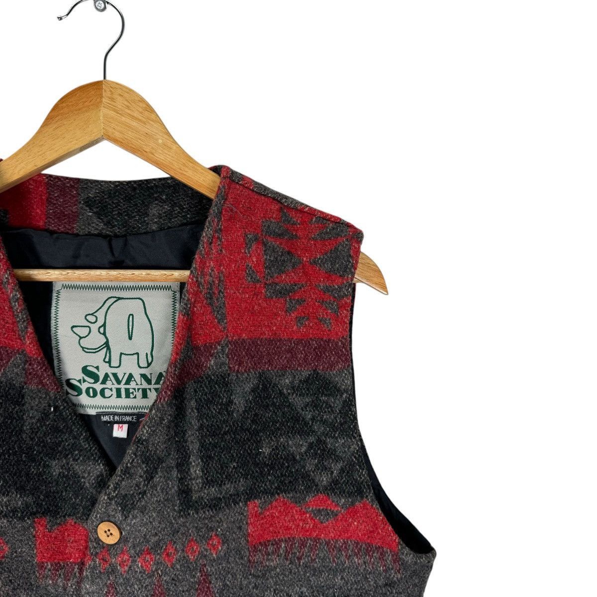Native 🔥SAVANA SOCIETY FRANCE AZTEC NATIVE VEST Size US M / EU 48-50 / 2 - 3 Thumbnail