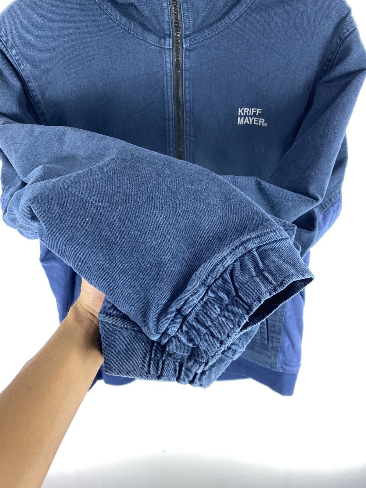 Japanese Brand Vintage 90’s Zipper Jacket by Kriff Mayer Size US S / EU 44-46 / 1 - 13 Thumbnail