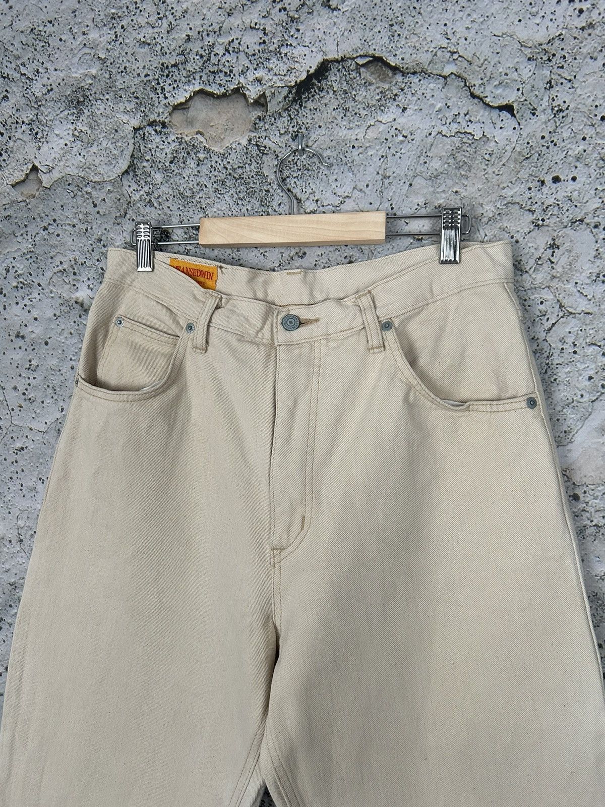 Edwin Vintage Edwin Made in Japan Beige Denim Pants Jeans Size US 34 / EU 50 - 3 Thumbnail
