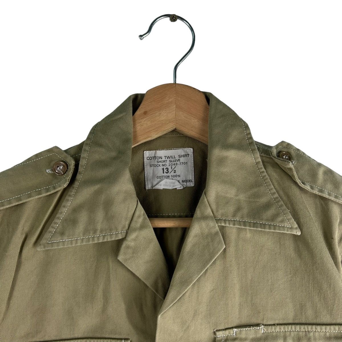 Vintage 🔥VTG COTTON TWILL SHIRT USN MILITARY SHIRT WORKER Size US S / EU 44-46 / 1 - 5 Thumbnail