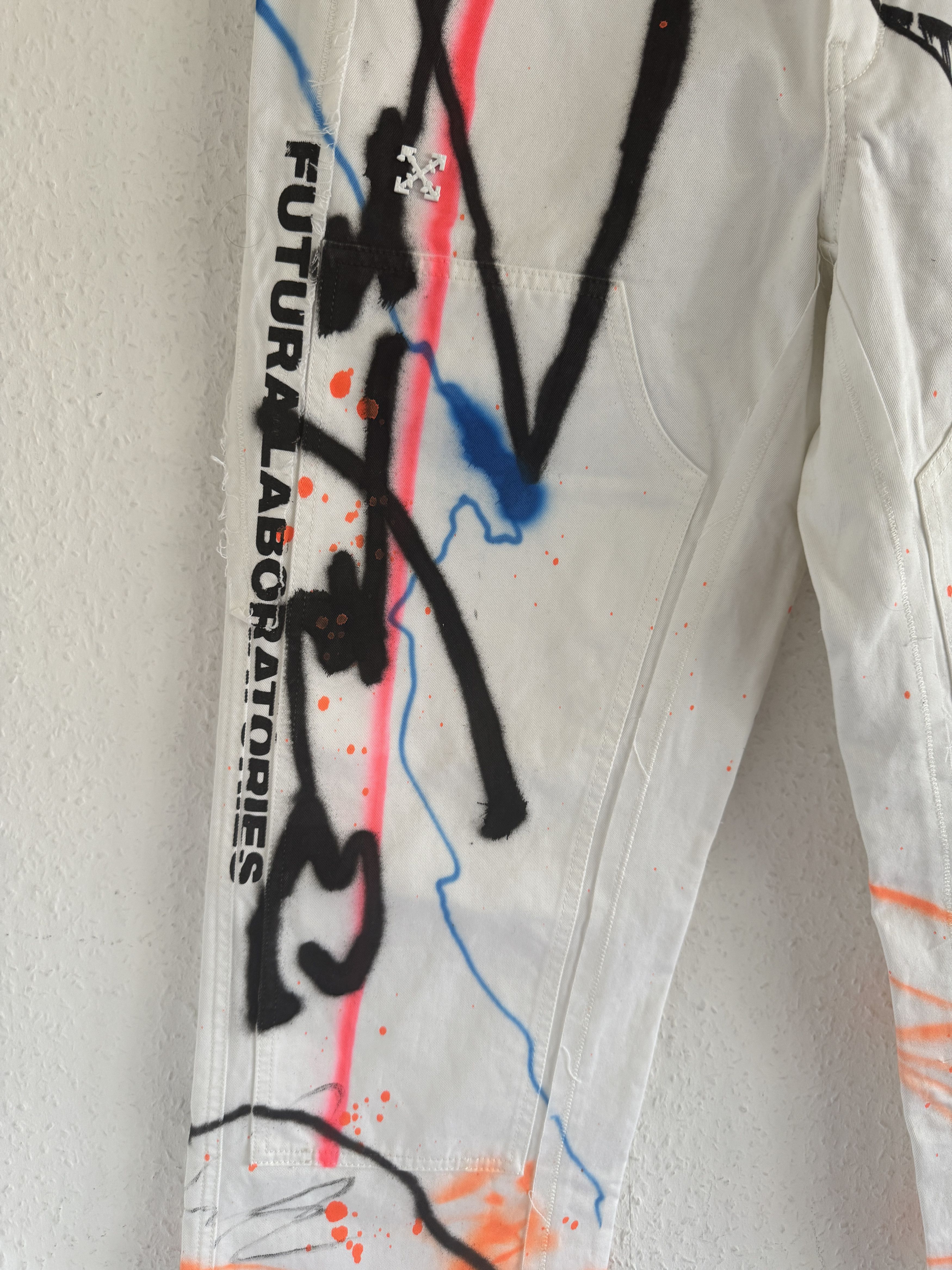 Futura × Off-White Futura spraypaint carpenter pants Size US 30 / EU 46 - 5 Thumbnail
