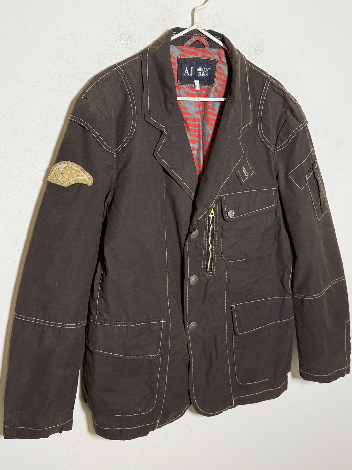 Giorgio Armani Armani waxed/polyurethane-coated multipocket field jacket Size US L / EU 52-54 / 3 - 7 Thumbnail