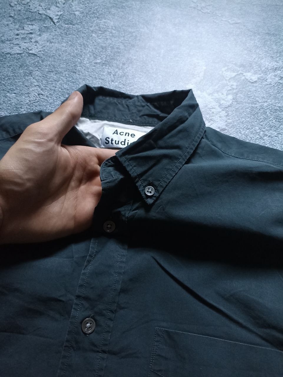 Acne Studios AW14 Acne Studios Men’s Isherwood Pop Shirt Grey Size US M / EU 48-50 / 2 - 4 Thumbnail