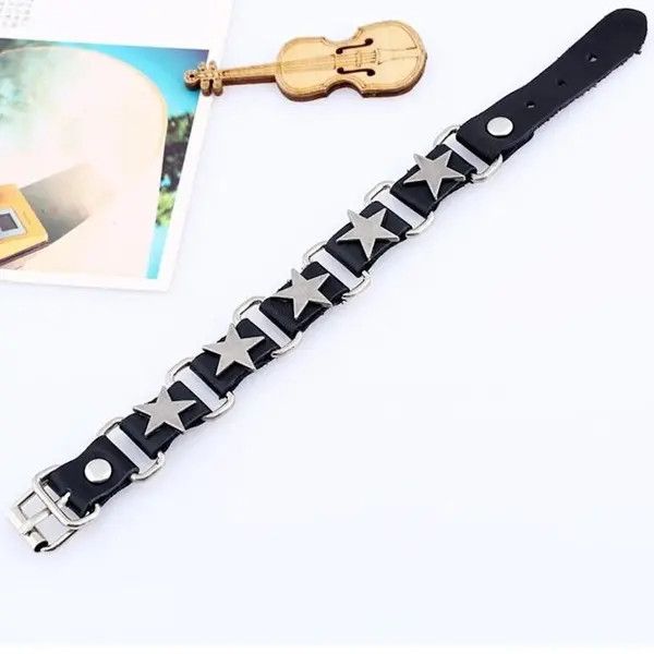Jewelry Hip Hop Five Star Bracelet Size ONE SIZE - 3 Thumbnail