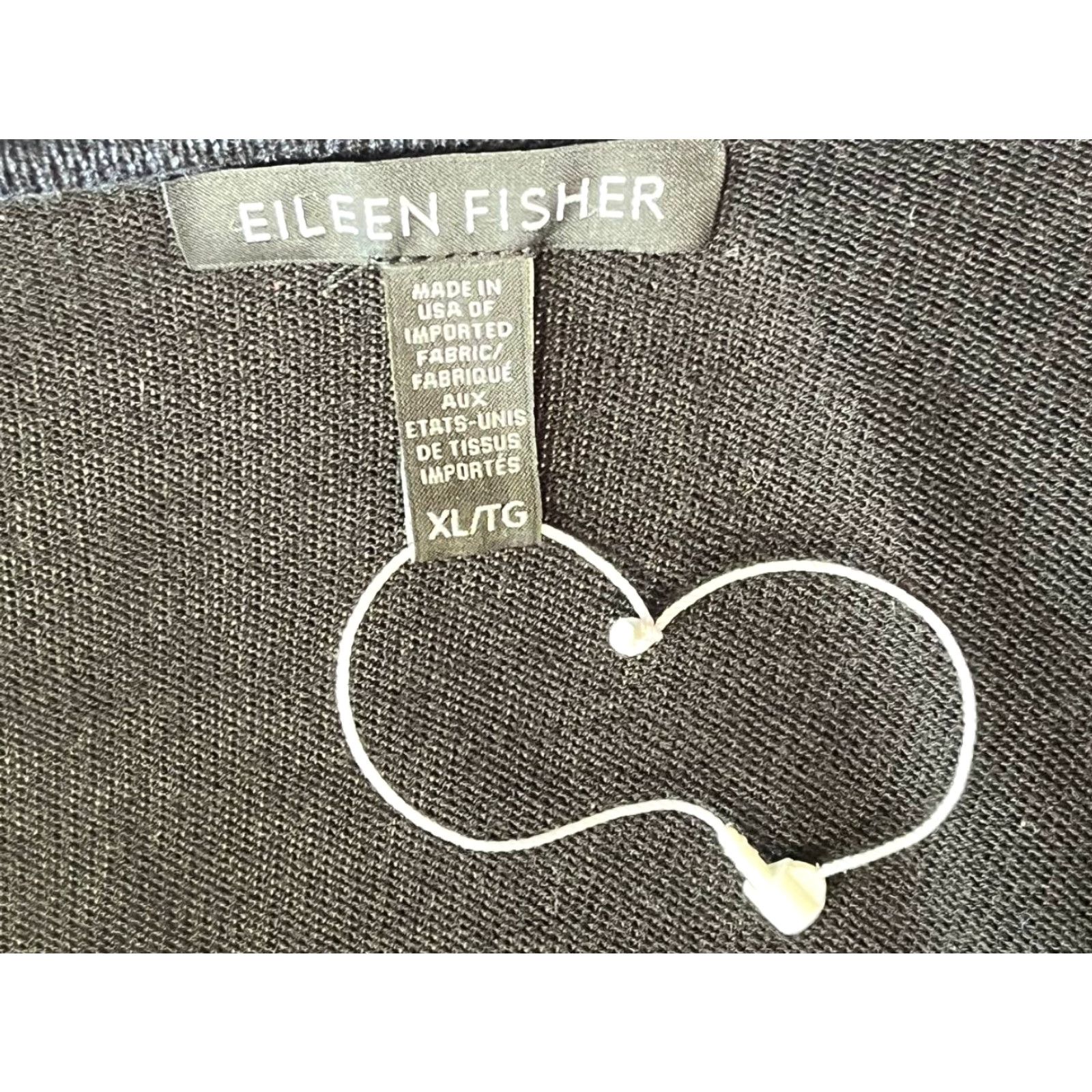 Eileen Fisher Eileen Fisher Pullover Sweater Women's XL Black Lyocell Cable-Knit Long Sleeve Crew Neck Knit Regular Fall Winter All Seasons Size XL / US 12-14 / IT 48-50 - 6 Thumbnail