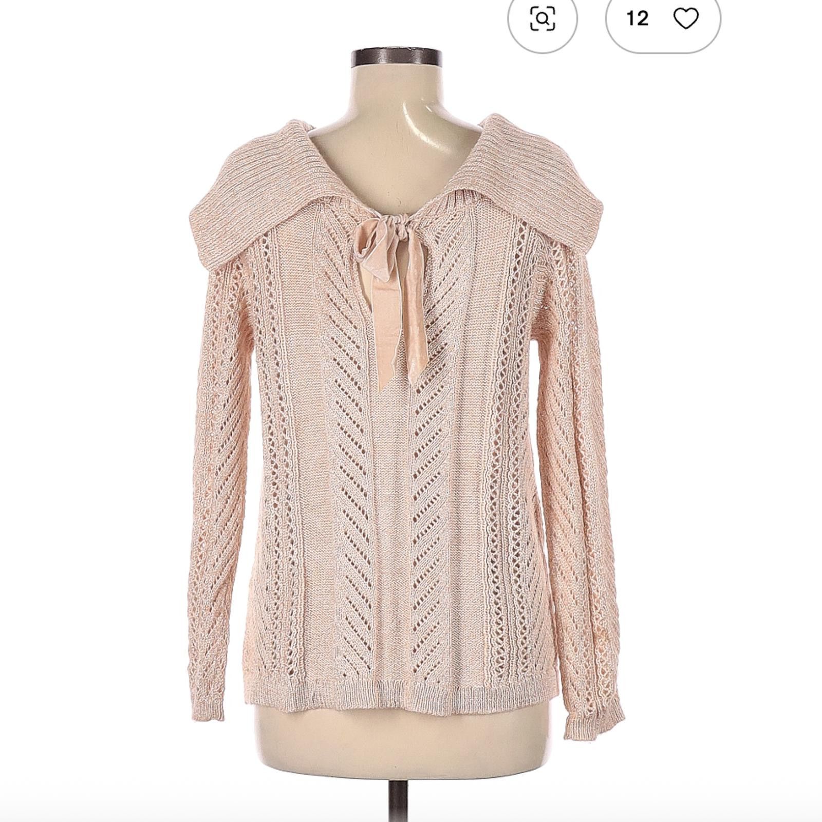 Other White House Black Market Pinkish Tan Pullover Sweater Size M Size M / US 6-8 / IT 42-44 - 2 Thumbnail