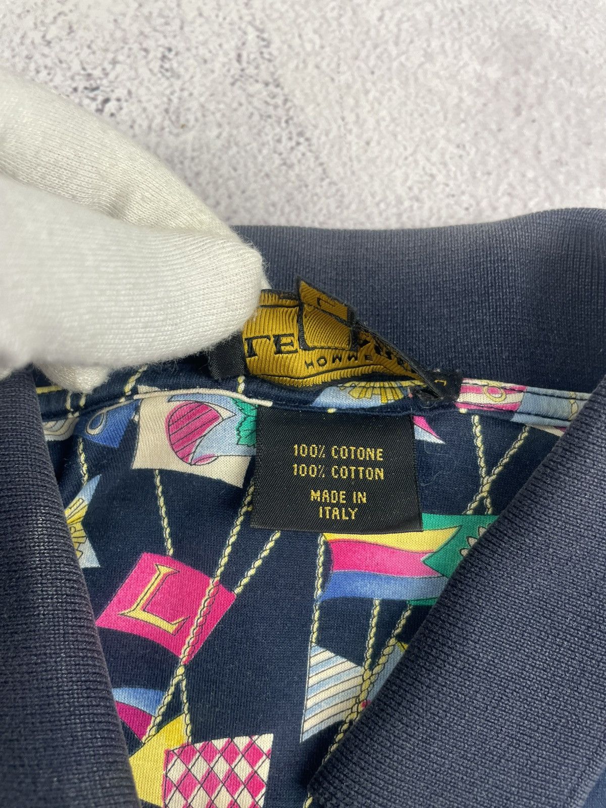 Leonard Paris Leonard Paris Homme Vintage Polo Shirt Sailing Flags Print Size US L / EU 52-54 / 3 - 10 Thumbnail