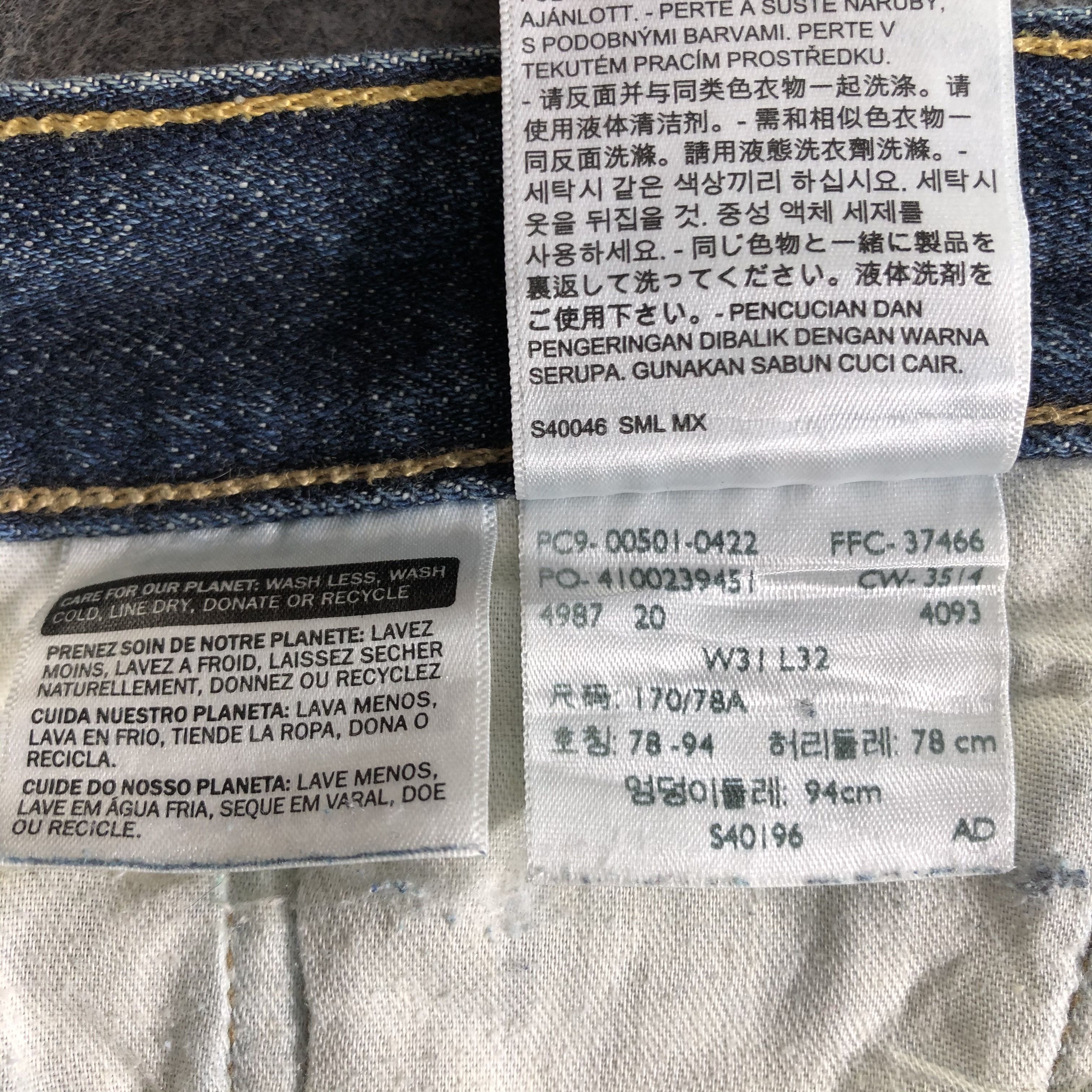 Levi's Vintage Blue Wash Levis 501 Jeans-J3471 Size US 33 - 12 Thumbnail