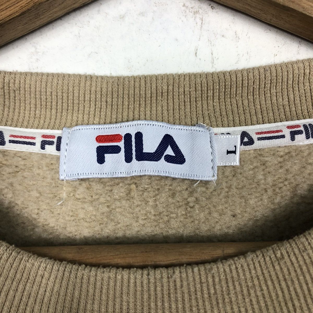 Fila × Japanese Brand 📌Vintage Sweatshirt Fila Big Logo Spell Out Size US L / EU 52-54 / 3 - 12 Thumbnail