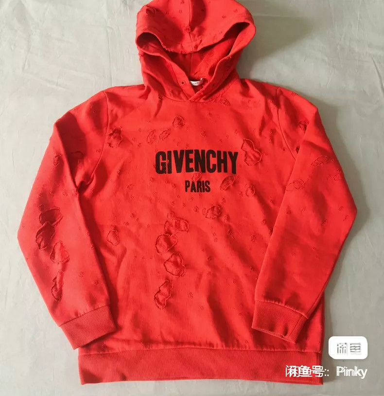 Givenchy Givenchy Ripped Hoodie with Hood Size US M / EU 48-50 / 2 - 1 Thumbnail