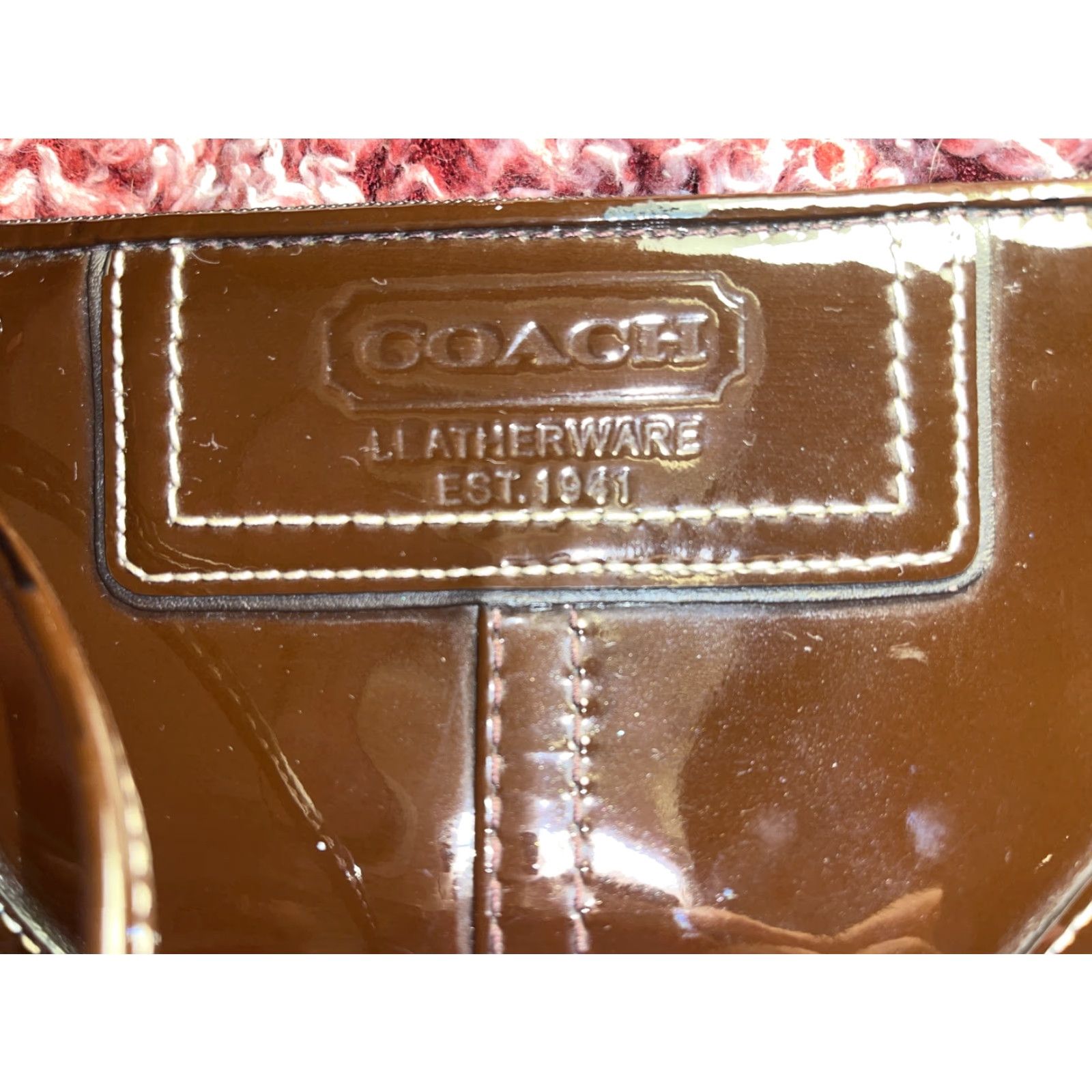 Coach VINTAGE Coach Wallet Women Brown Leather Wristlet Zipper Strap Clutch Size ONE SIZE - 2 Thumbnail