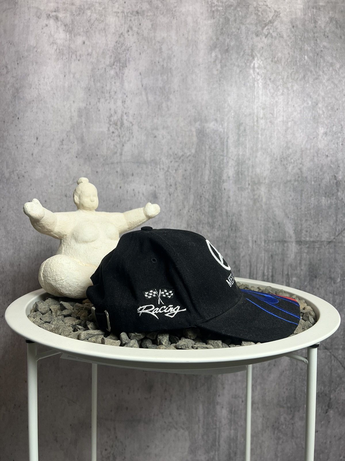 Mercedes-Benz × Vintage Vintage 90’s rare Mercedes AMG flame racing moto cap Size ONE SIZE - 4 Thumbnail