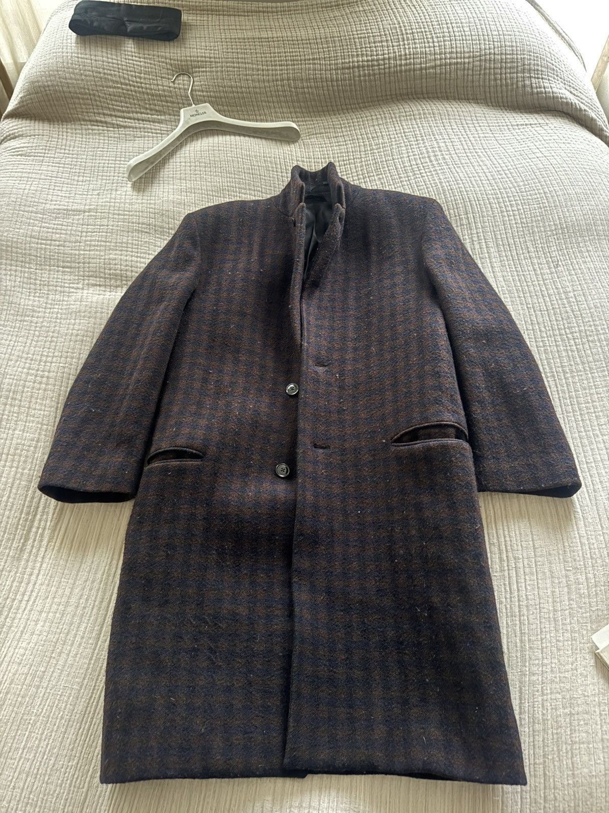 Lemaire Lemaire Checkered Wool Coat Size US S / EU 44-46 / 1 - 4 Thumbnail