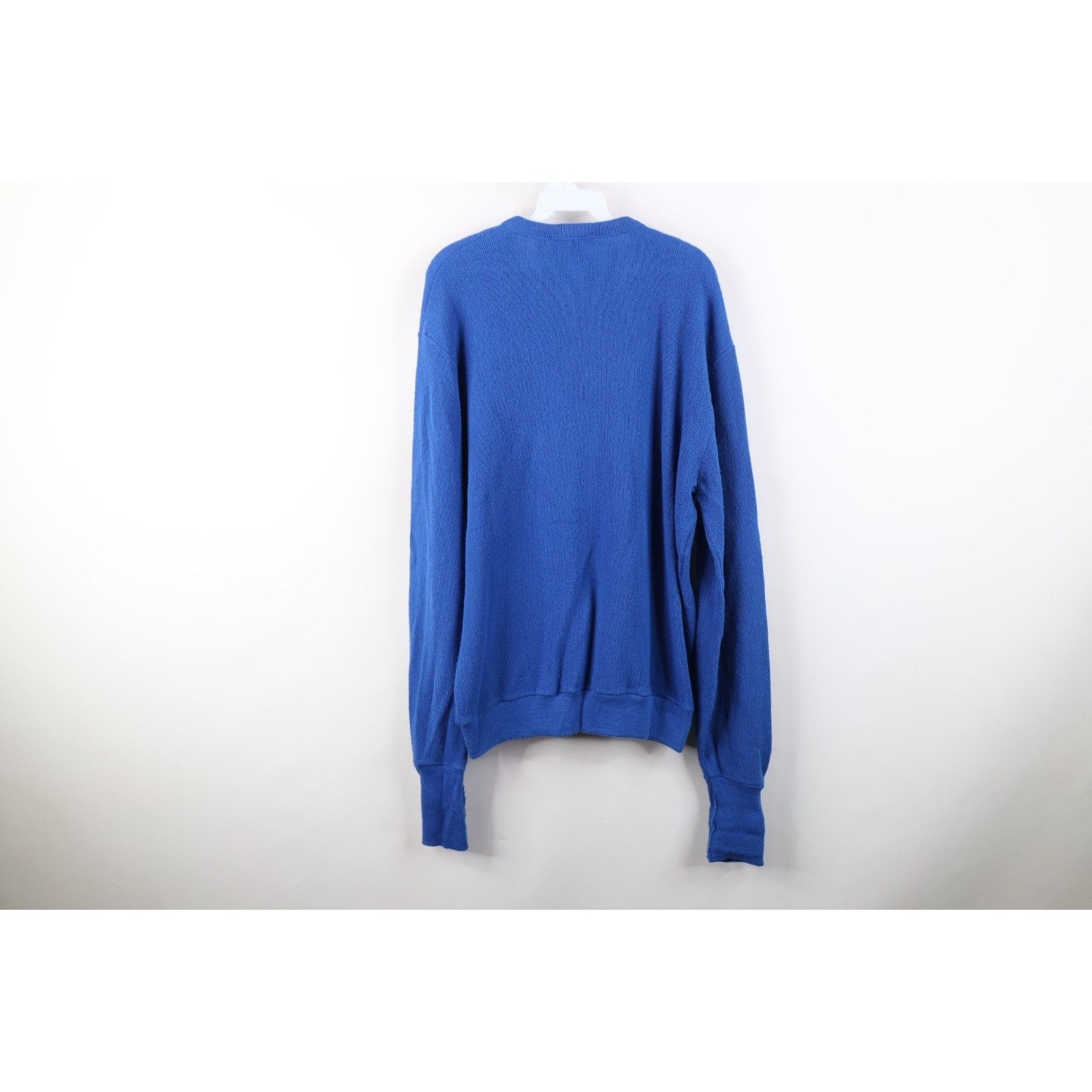 Vintage Vintage 70s Streetwear Blank Knit V-Neck Sweater Size US XL / EU 56 / 4 - 9 Thumbnail
