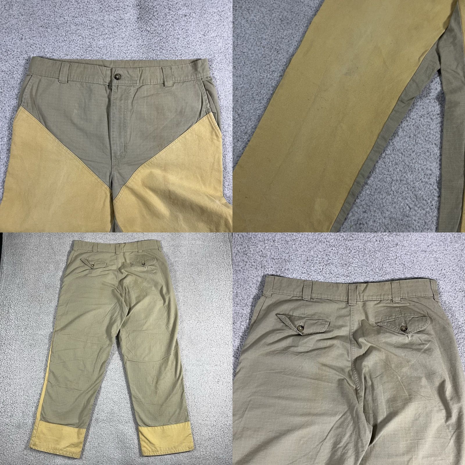 Orvis Orvis Pants Mens 38x29 Hunting Brush Guard Double Knee Vintage Outdoor Canvas Khakis Adults Regular Beige Front Flat Pockets 80s 90s Nature Mens Size US 38 / EU 54 - 9 Thumbnail