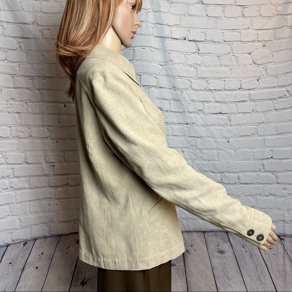 Chicos Chico’s Faux Suede Beige Jacket Size 1 US M Size M / US 6-8 / IT 42-44 - 3 Thumbnail