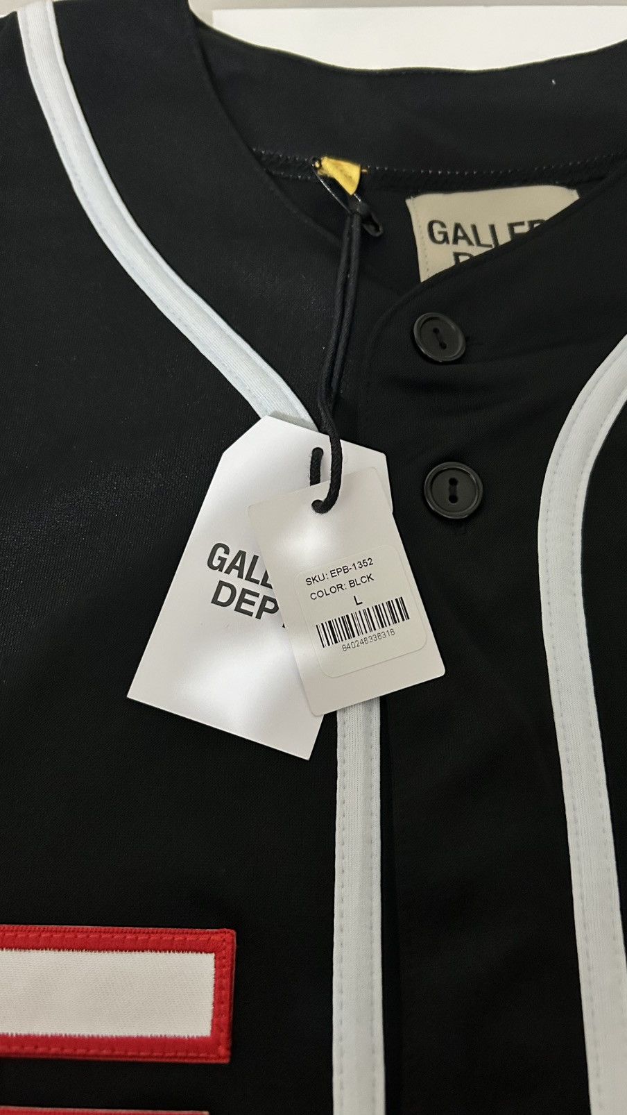 Gallery Dept. Gallery Dept Echo Park Baseball Jersey Black DEPT Large Size US L / EU 52-54 / 3 - 7 Thumbnail