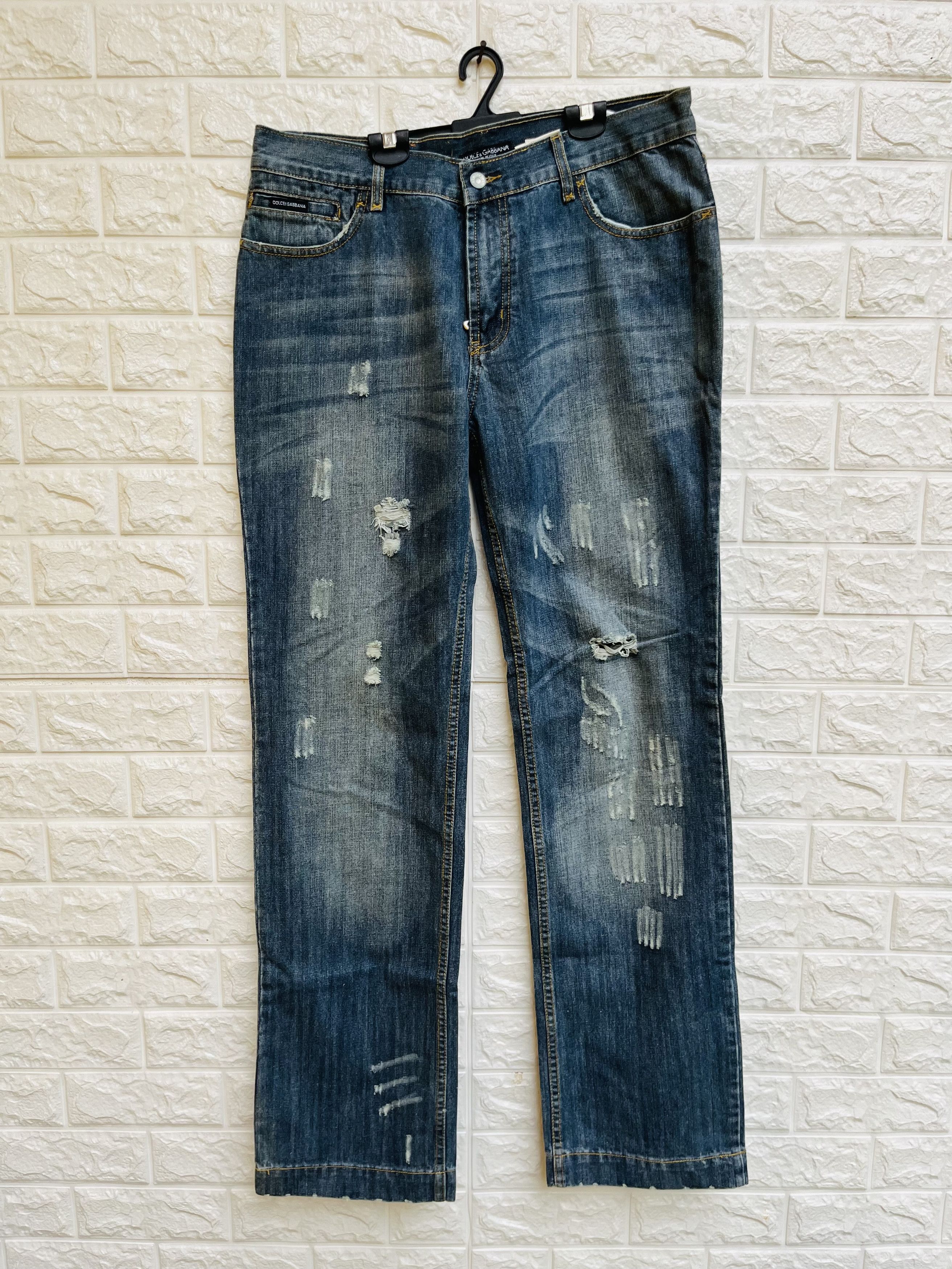 Dolce & Gabbana Vintage Dolce & Gabbana Distressed Designer Fashion Style Size US 35 - 1 Thumbnail