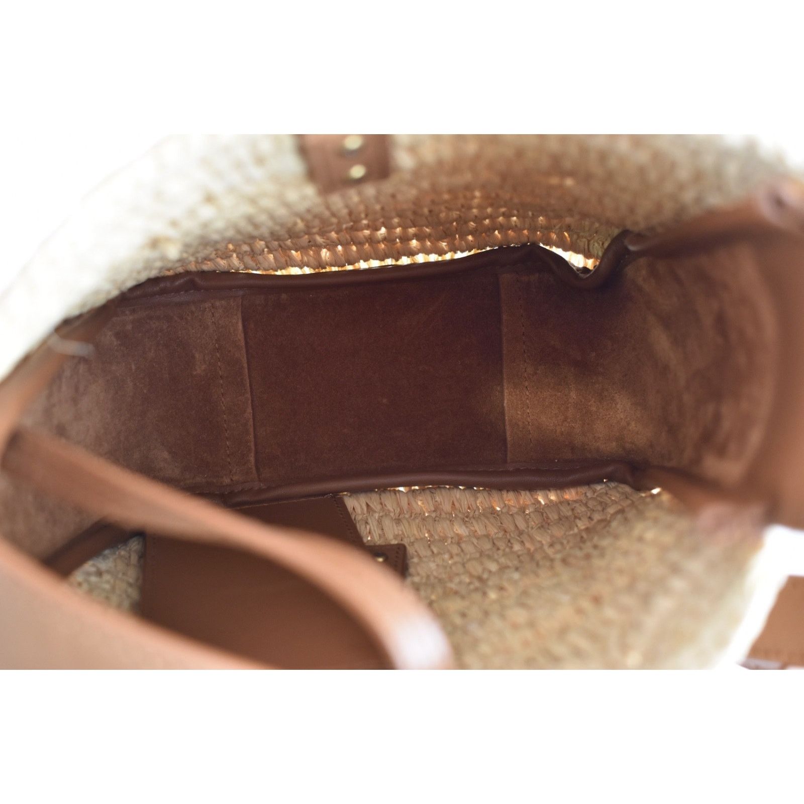 Yves Saint Laurent Saint Laurent Baby Le 5 A 7 Raffia YSL Hobo Bucket Bag Size ONE SIZE - 17 Thumbnail