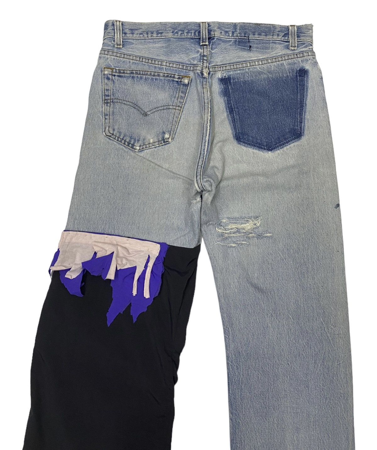 Levi's 🔥LEVIS VINTAGE 501 CUSTOM DISTRESSED DENIM JEANS Size US 32 / EU 48 - 4 Thumbnail