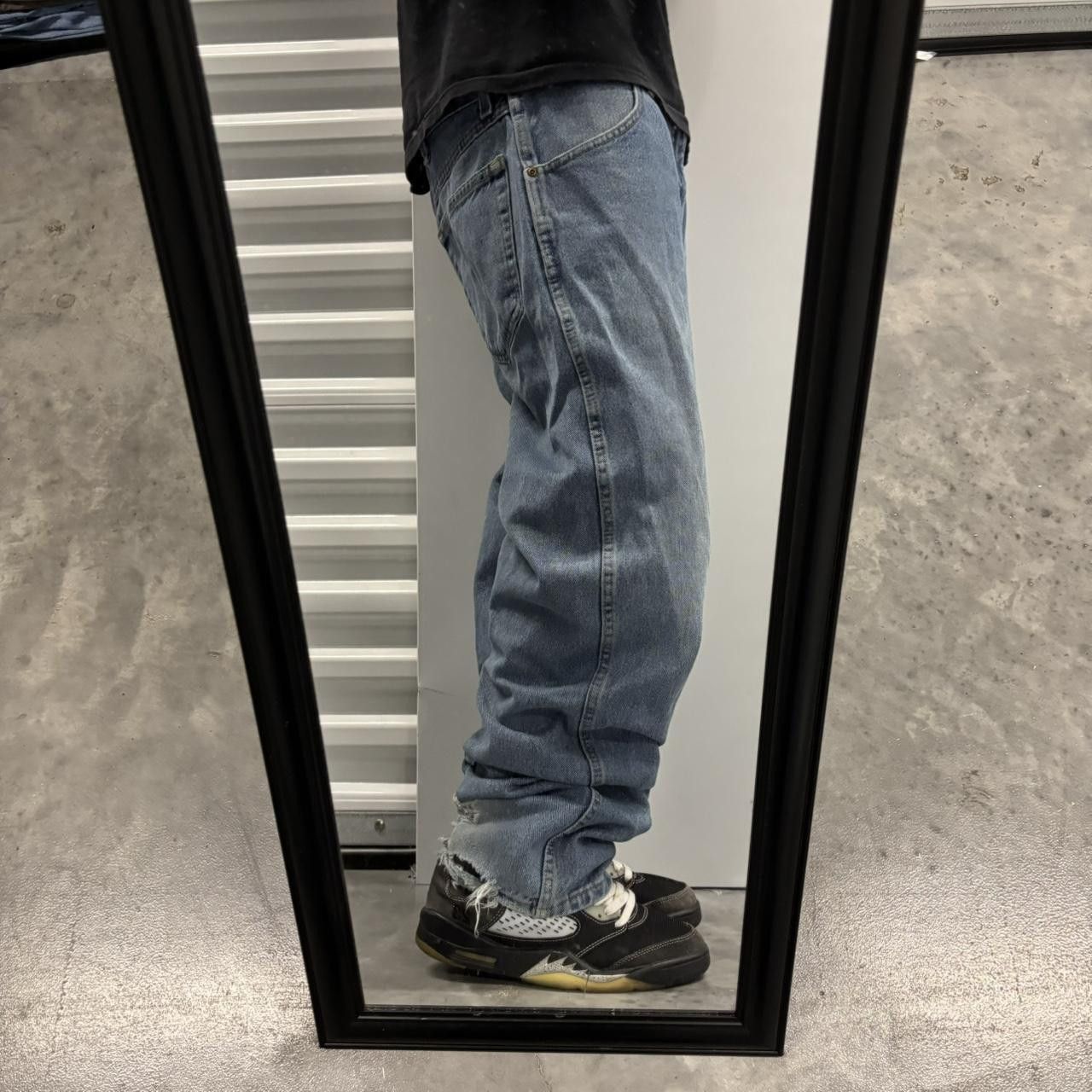 Japanese Brand × Vintage Crazy Vintage Y2K/2000s Grunge Medium Wash Distressed Denim Jeans! Size US 36 / EU 52 - 2 Thumbnail