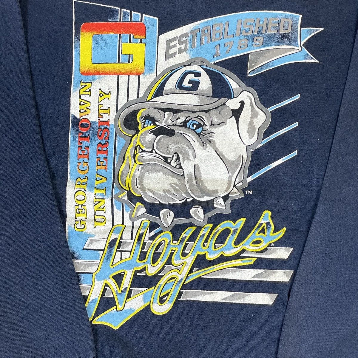 Vintage Vintage Georgetown University Hoyas Sweatshirt Size US L / EU 52-54 / 3 - 4 Thumbnail