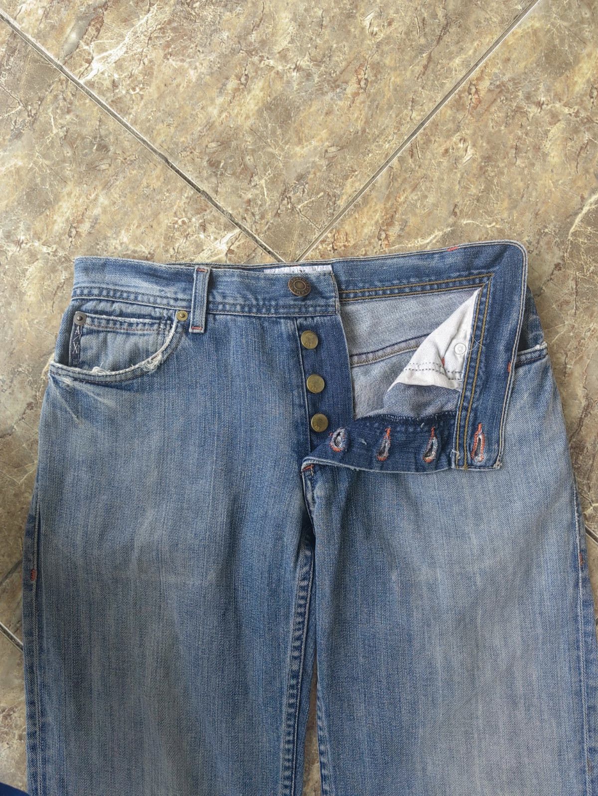 Armani Exchange Armani exchange trashed boot cut denim Size US 28 / EU 44 - 2 Thumbnail