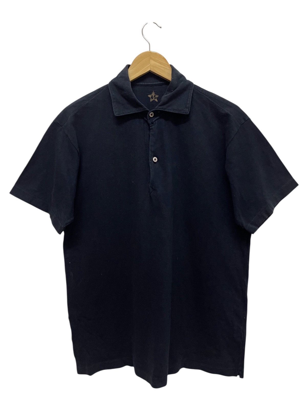 45rpm × Vintage Vintage 45RPM Indigo Deep Dyed Polos Tshirt Size US M / EU 48-50 / 2 - 1 Thumbnail