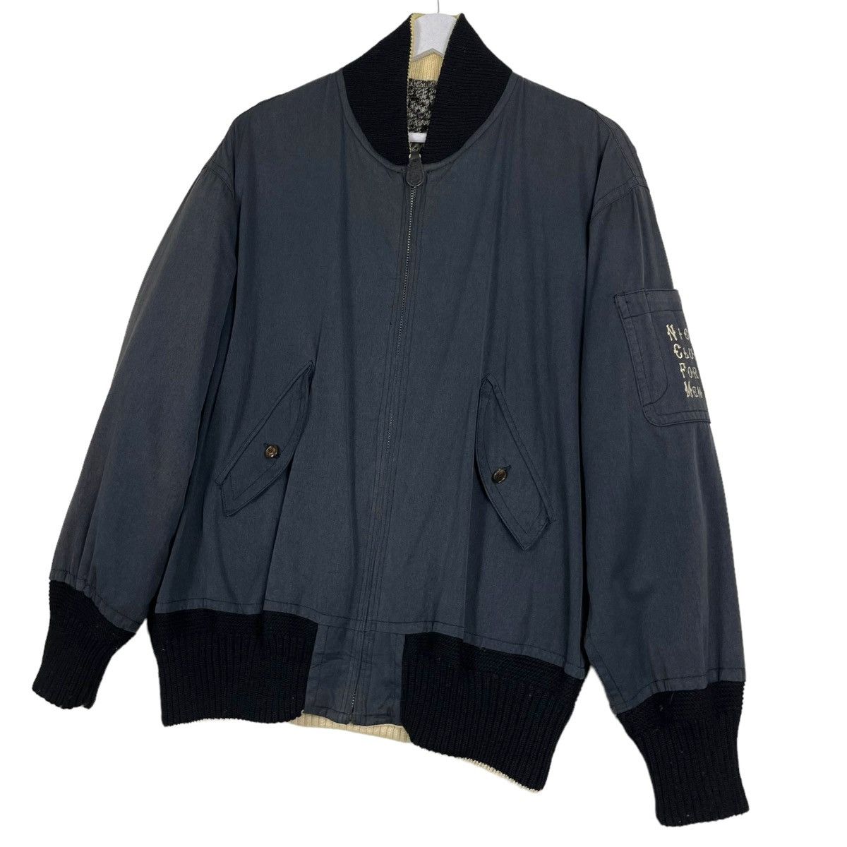 Japanese Brand × Nicole Club × Vintage 💥NICOLE CLUB BOMBER REVERSIBLE RIOT JACKET Size US L / EU 52-54 / 3 - 2 Thumbnail