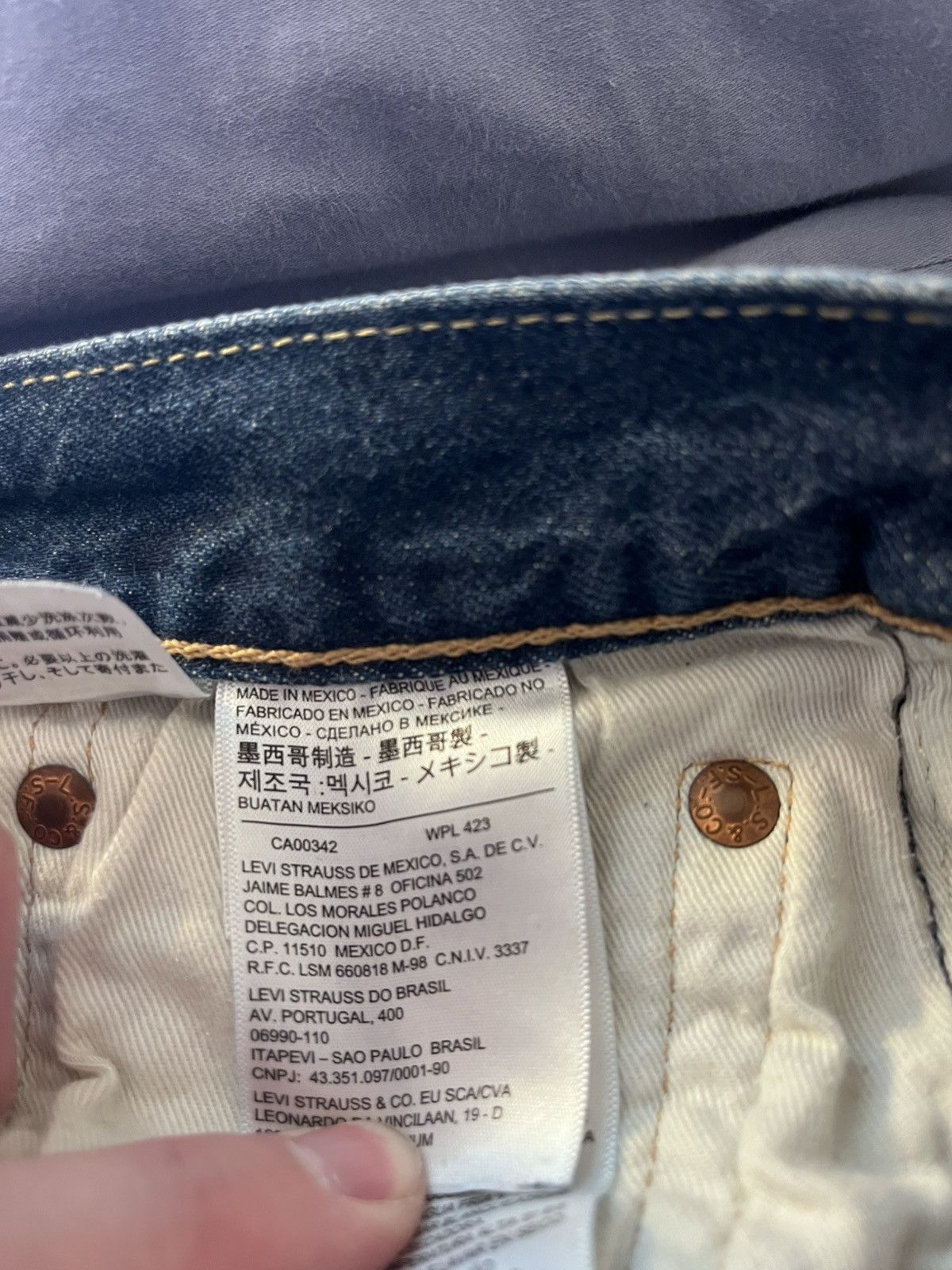 Levi's Selvedge Levi’s 501 33x32 White Oak Cone Denim Size US 33 - 7 Thumbnail