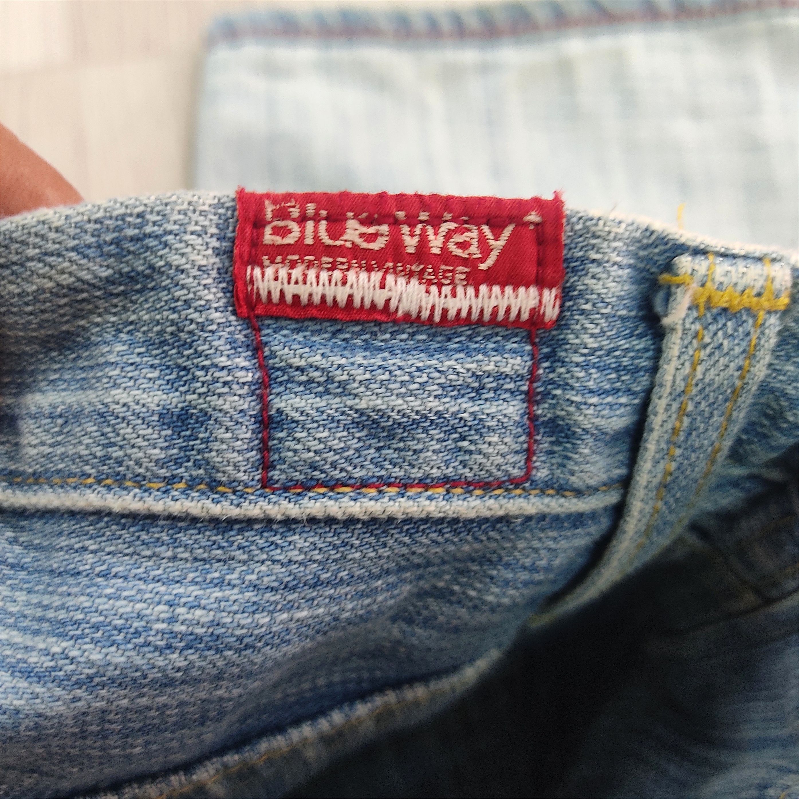 Blue Blue Japan × Japanese Brand BLUE WAY Modern Vintage Faded Blue Denim Pants Size US 32 / EU 48 - 11 Thumbnail