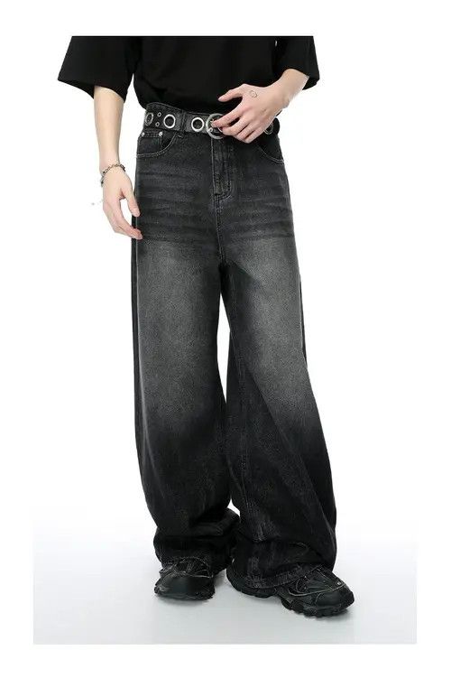 VIBE Baggy Black Denim Jeans Size US 32 / EU 48 - 4 Thumbnail