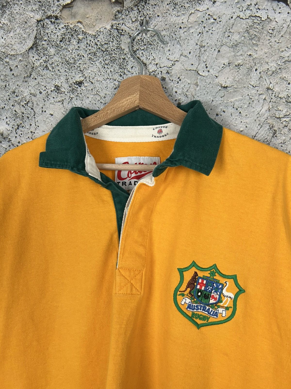 Vintage Vintage Australia Rugby Jersey Archive Cotton Traders 90s Size US L / EU 52-54 / 3 - 3 Thumbnail
