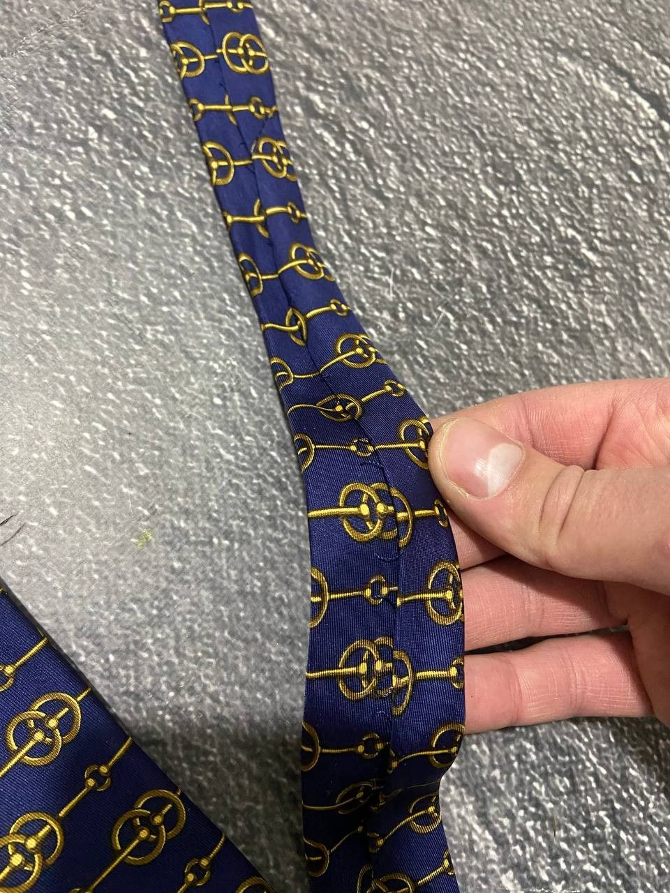 Hermes Vintage Hermes Mors et Gourmettes silk tie Size ONE SIZE - 6 Thumbnail