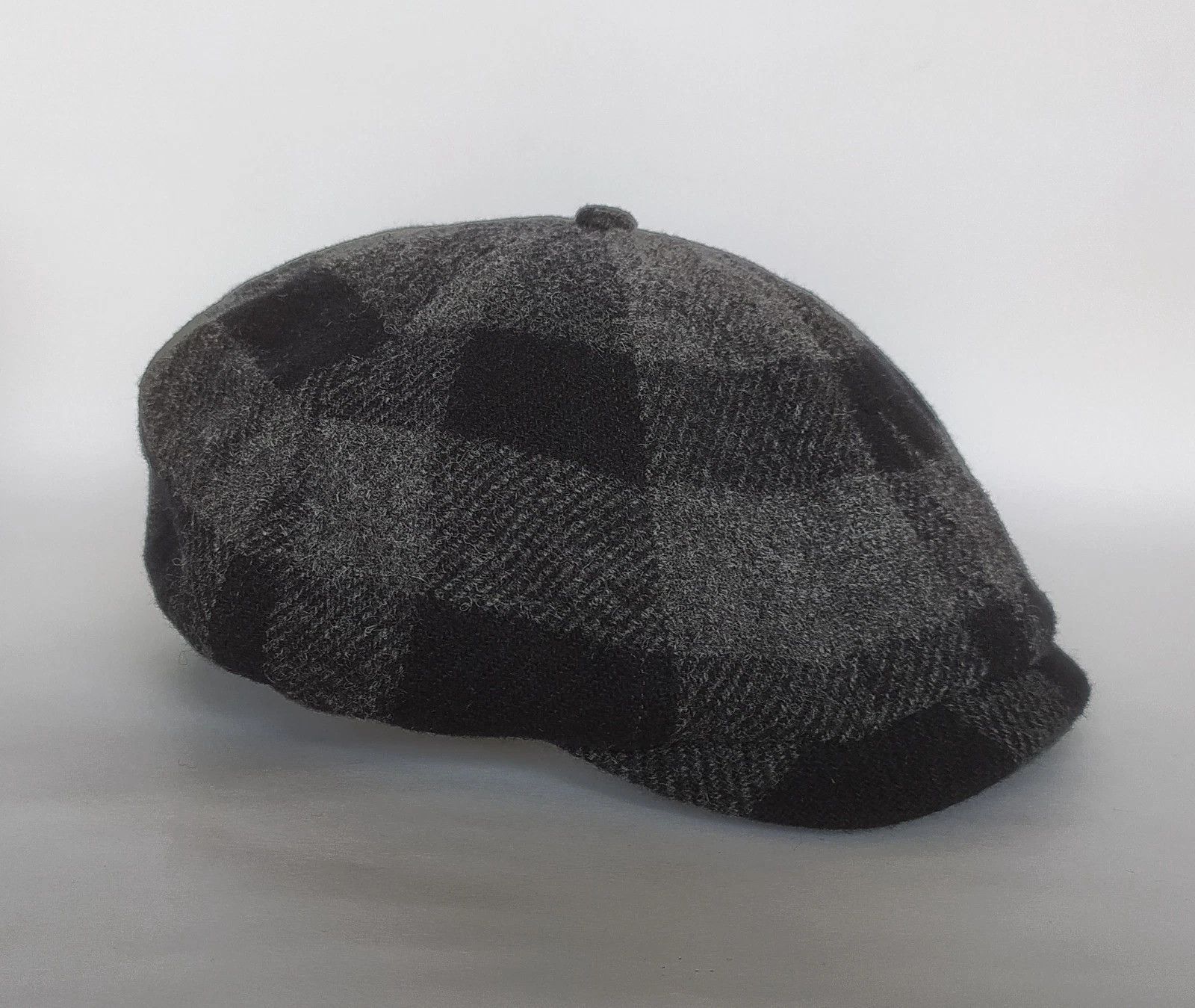 RRL Ralph Lauren DOUBLE RL Wool-Cotton Glen Plaid Newsboy Cap T
