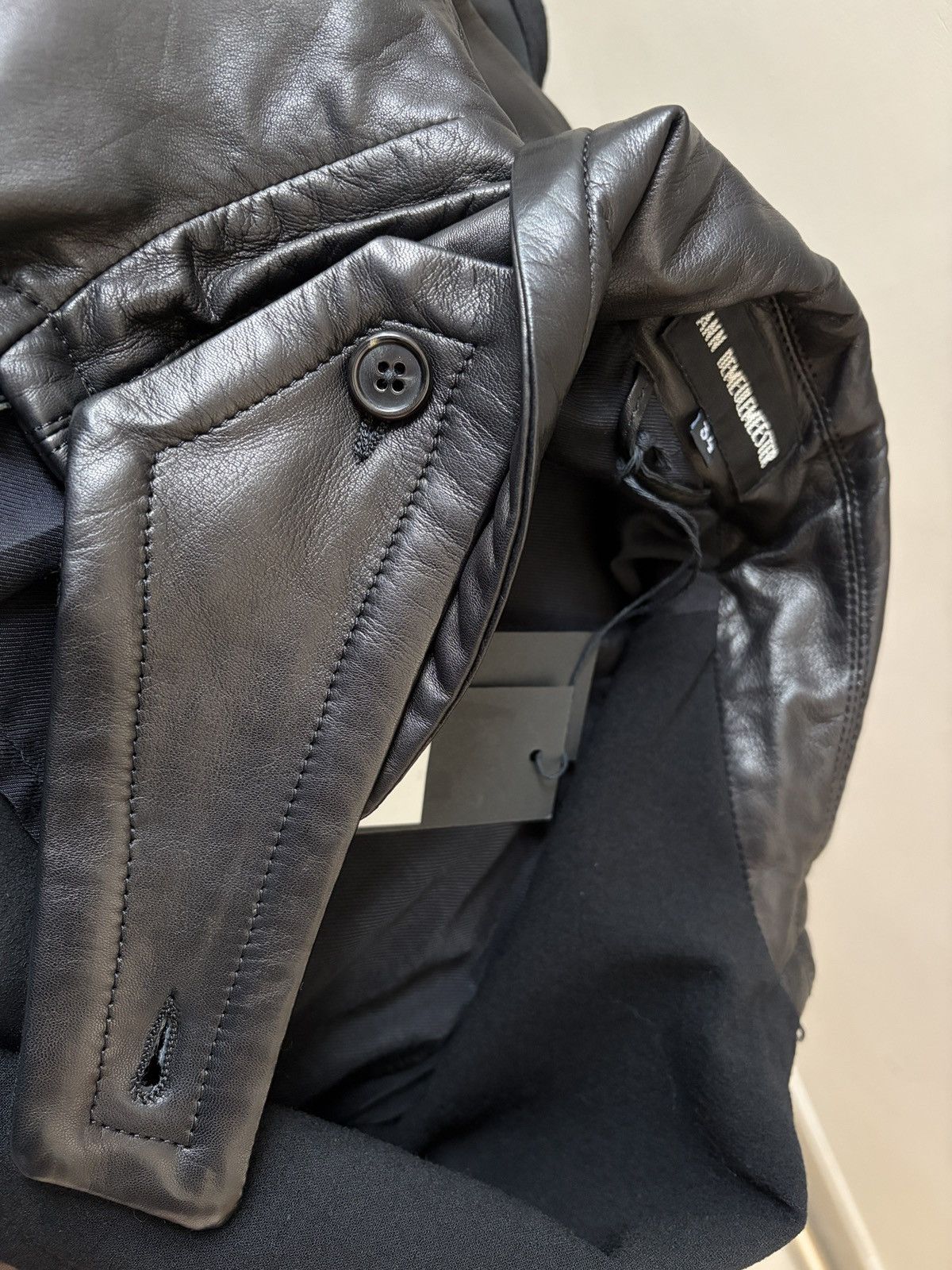 Ann Demeulemeester ANN DEMEULEMEESTER leather jacket Brand new with tags Size XS / US 0-2 / IT 36-38 - 15 Thumbnail