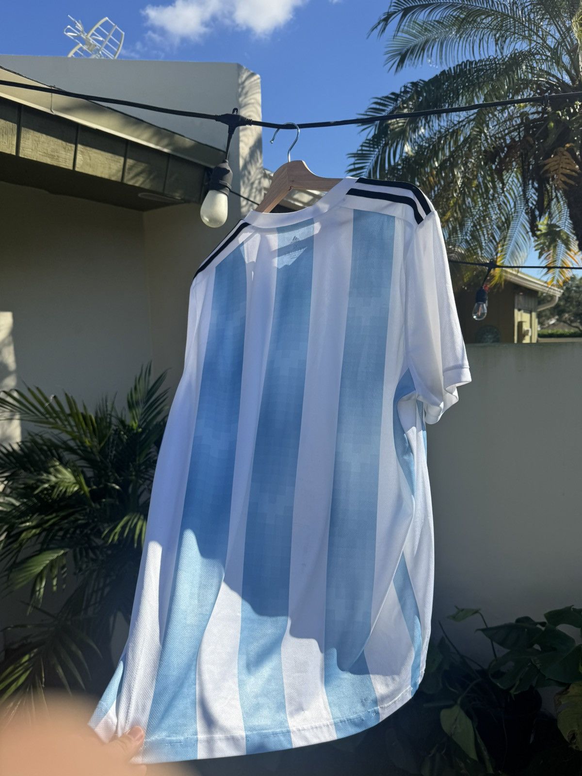 Adidas Argentina 2018 WC Jersey Size US L / EU 52-54 / 3 - 2 Thumbnail