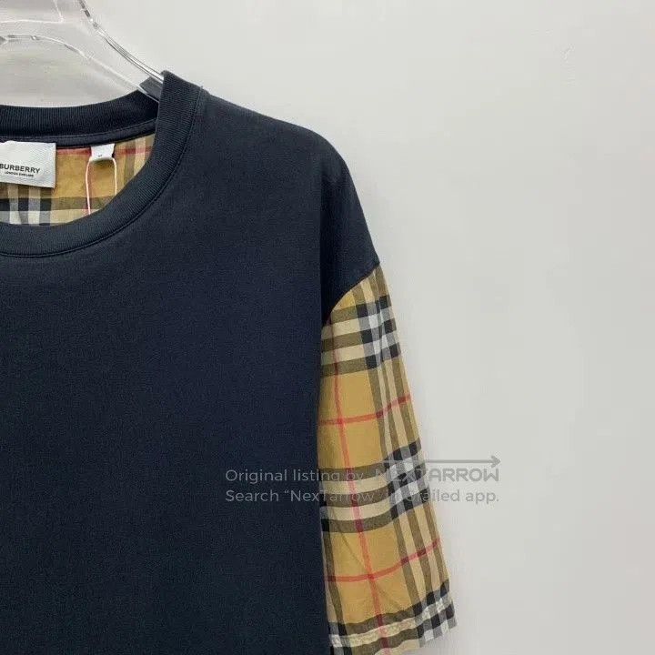Burberry Burberry Black Plaid Panel Cotton T. Size US M / EU 48-50 / 2 - 3 Thumbnail