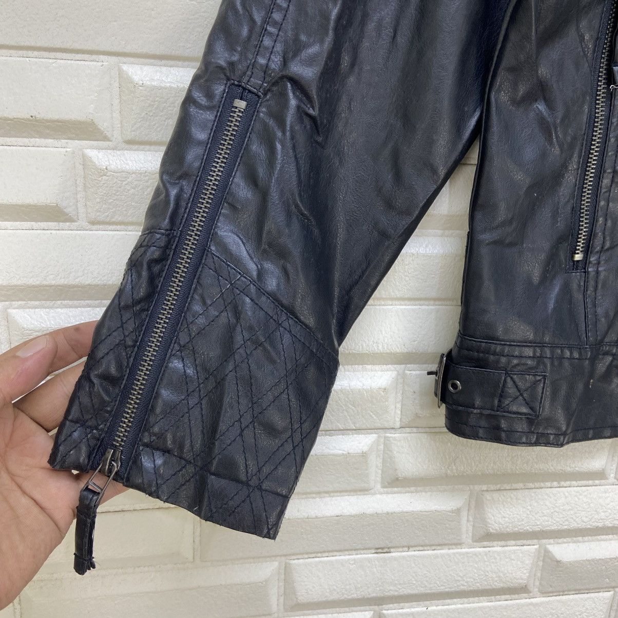 semanticdesign Japanese Brand Semantic Design Synthetic Leather BikerJacket Size US S / EU 44-46 / 1 - 18 Thumbnail