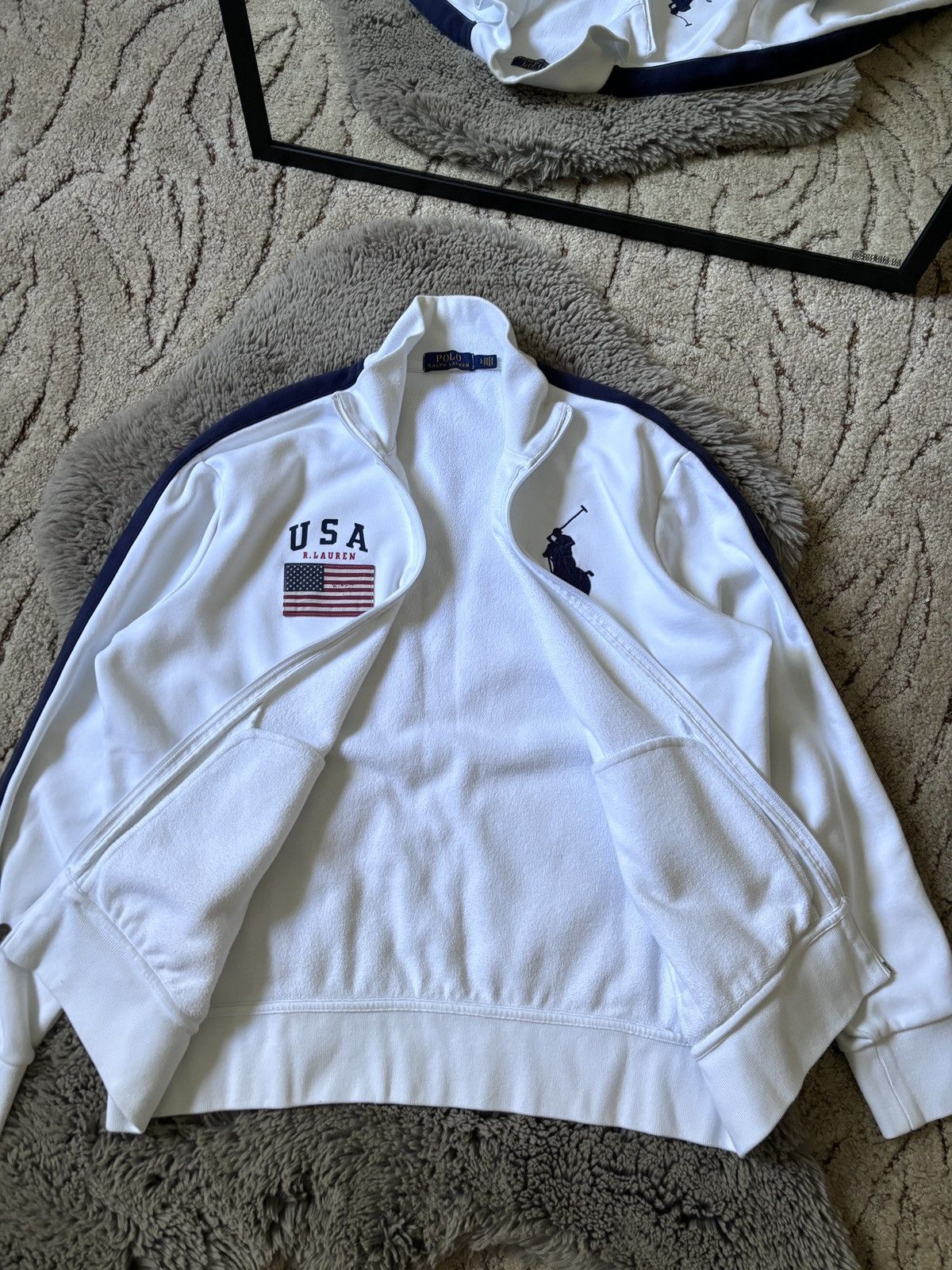 Polo Ralph Lauren × Ralph Lauren Polo Ralph Lauren Chief Keef zip sweater USA Print Size US L / EU 52-54 / 3 - 6 Thumbnail