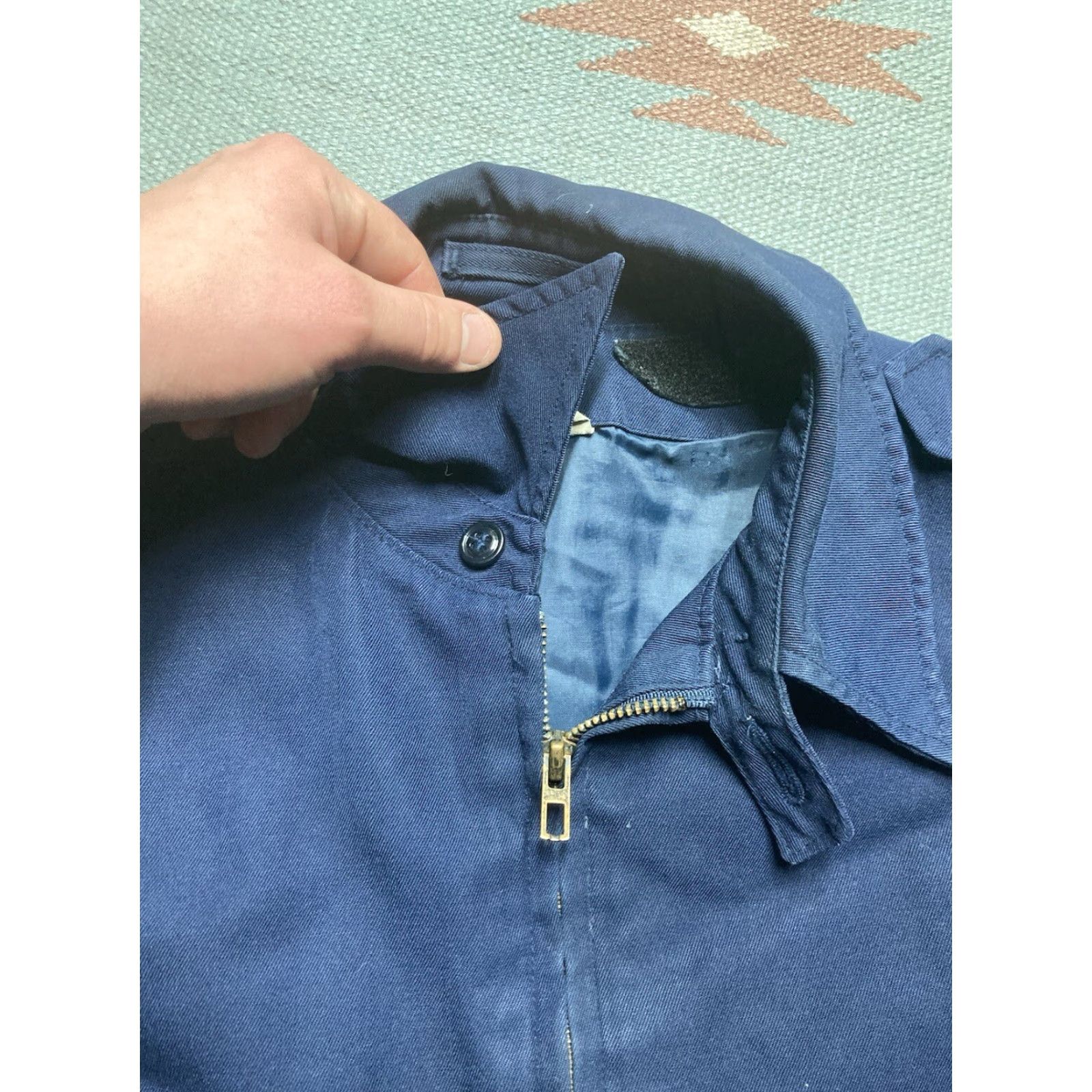 Vintage VINTAGE USAF Air Force patriot work jacket lightweight bomber windbreaker Large Blue Patriot Men's Jacket L Size US L / EU 52-54 / 3 - 8 Thumbnail