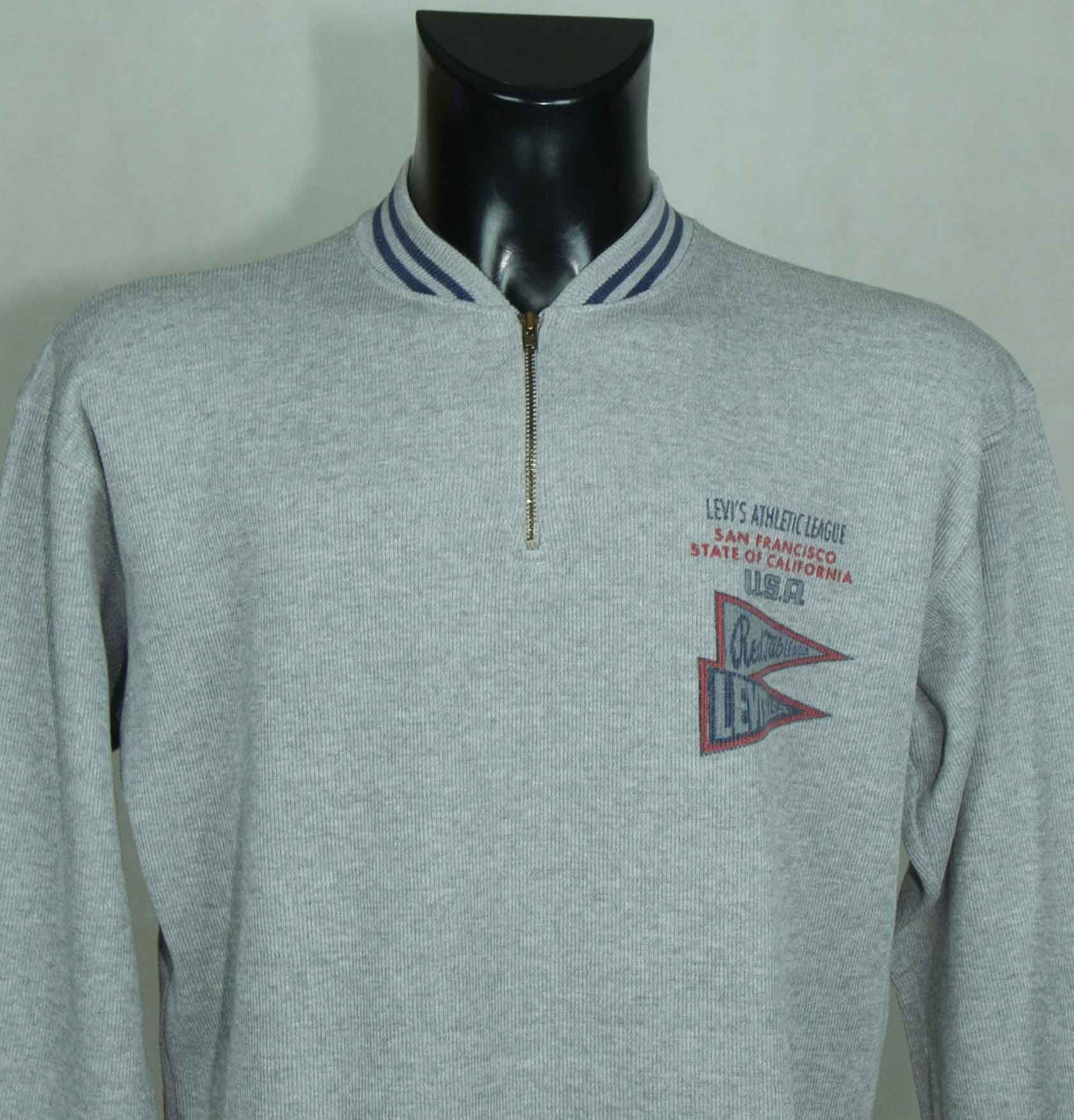Levi's LEVI STRAUSS SWEATSHIRT ZIP NECK SIZE L - XL ( LABEL L) Size US L / EU 52-54 / 3 - 2 Thumbnail